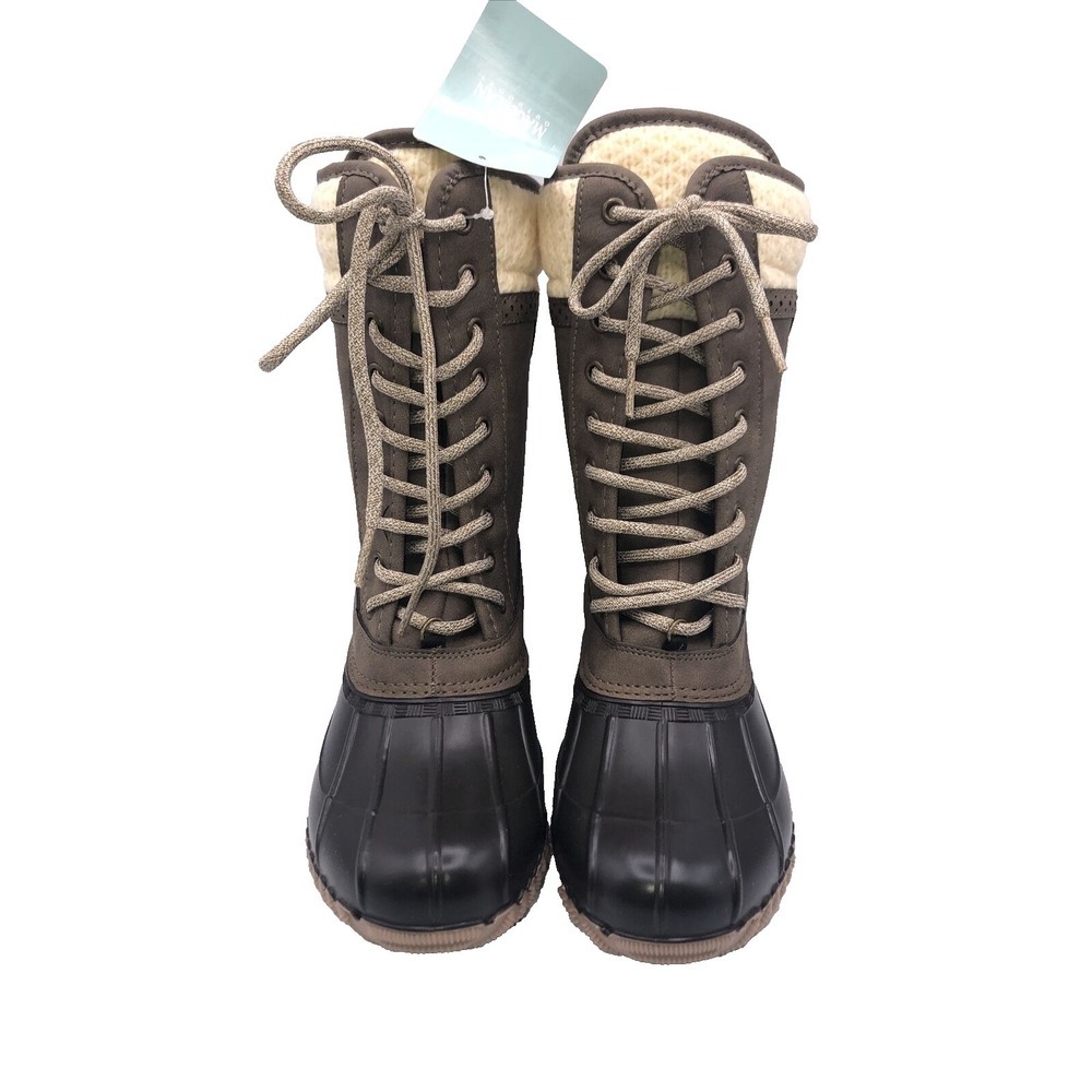 Magellan Women's Outdoors Tall Lined Duckbill Laceup Shoes 6 WaterProof Work New